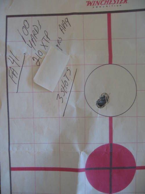 Those .41`s sure can shoot...and that`s no matter which handgun I`am using...I`ve attached a photo of a three shot 100 yard group I made shortly after getting my 10