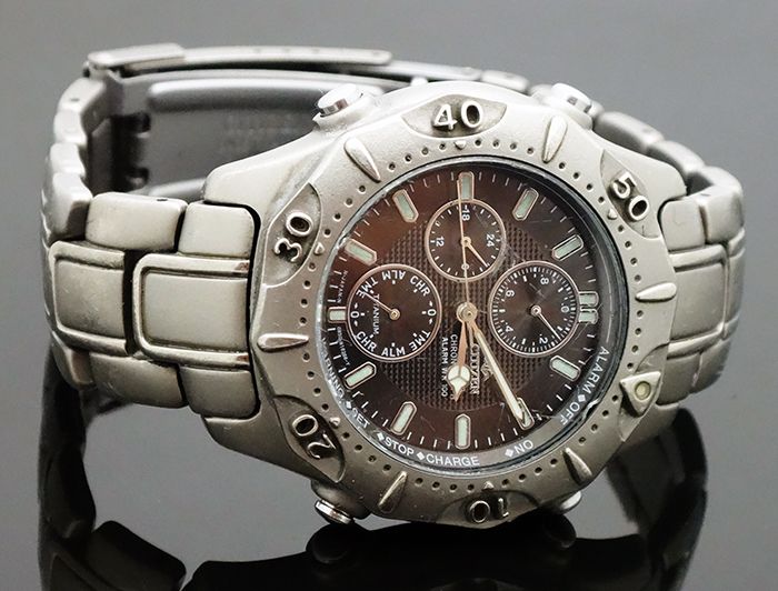 citizen titanium chronograph wr100