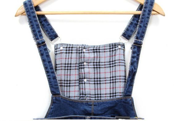 Women Jean Suspender Skinny Jumpsuit Casual Blue Denim Overalls Sz 26