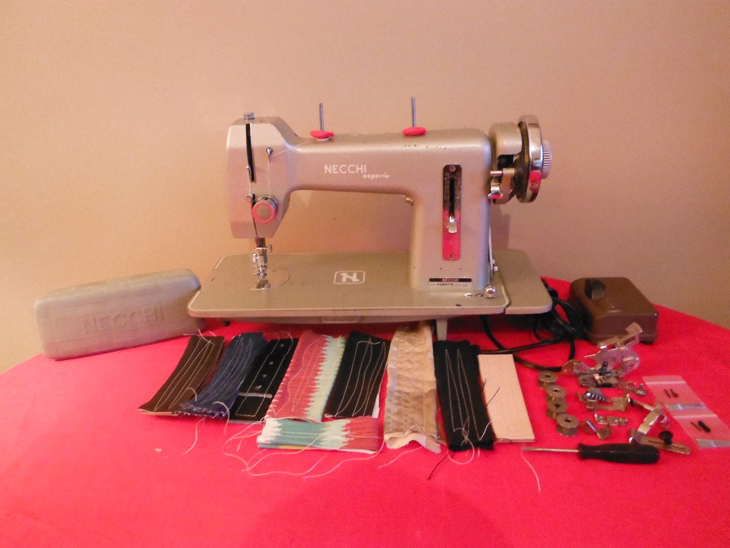 NECCHI Industrial Strength HEAVY DUTY Sewing Machine LEATHER eBay