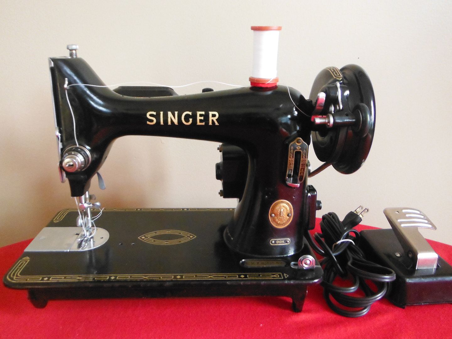 Singer 99 Industrial Strength Heavy Duty Sewing Machine Leather Ebay