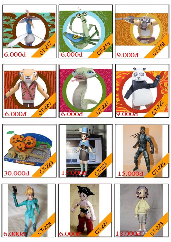 Bán mô hình giấy 3D chưa thành phẩm với 3,000 mẫu. - 23