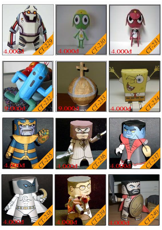 Bán mô hình giấy 3D chưa thành phẩm với 3,000 mẫu. - 24