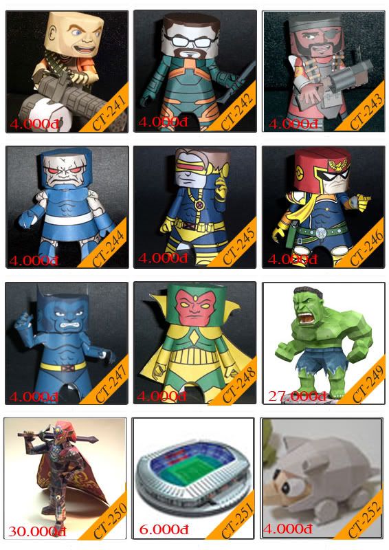 Bán mô hình giấy 3D chưa thành phẩm với 3,000 mẫu. - 25