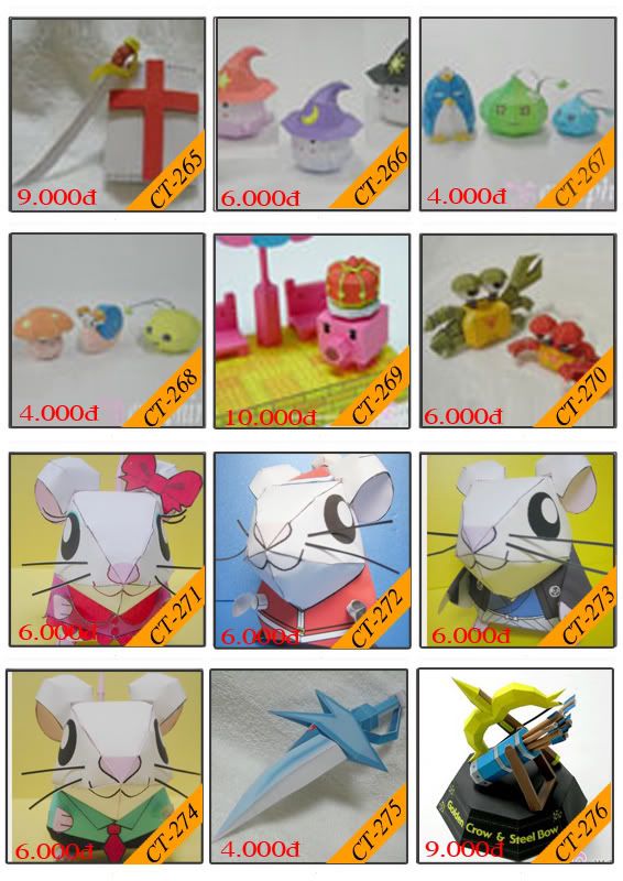 Bán mô hình giấy 3D chưa thành phẩm với 3,000 mẫu. - 27