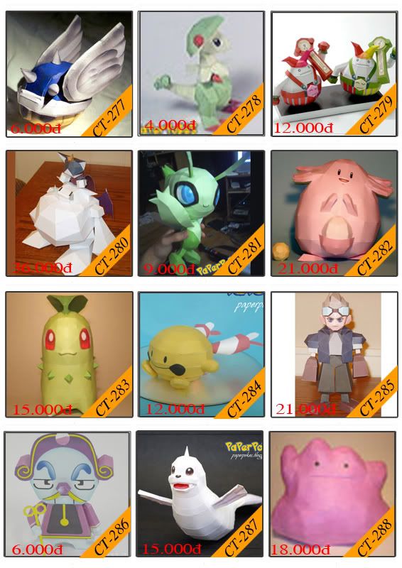 Bán mô hình giấy 3D chưa thành phẩm với 3,000 mẫu. - 28