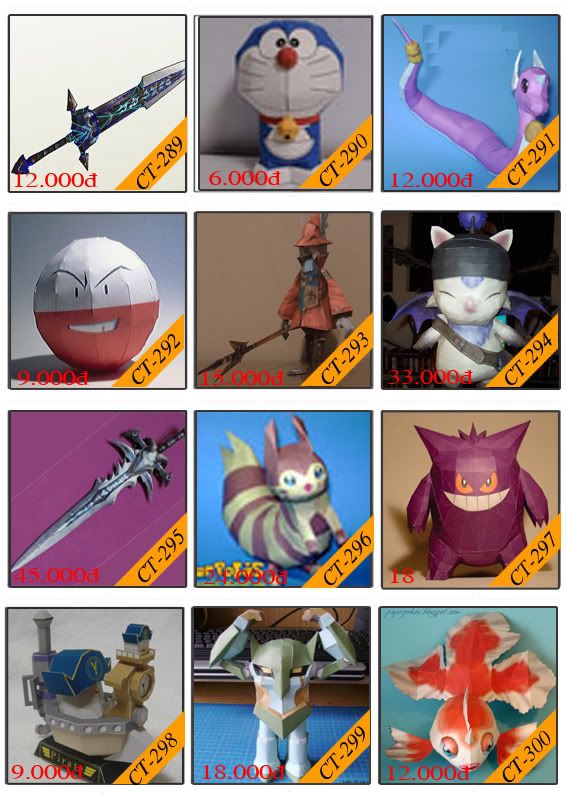 Bán mô hình giấy 3D chưa thành phẩm với 3,000 mẫu. - 29