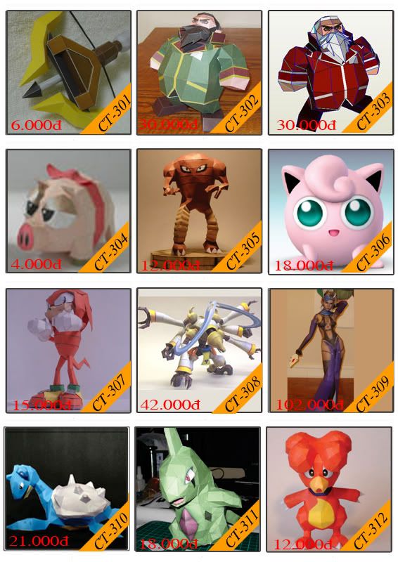 Bán mô hình giấy 3D chưa thành phẩm với 3,000 mẫu. - 30