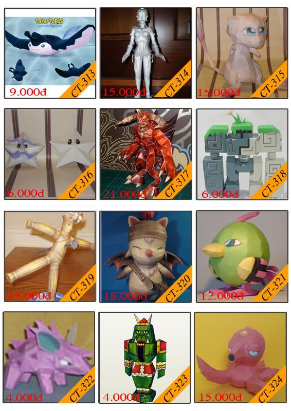 Bán mô hình giấy 3D chưa thành phẩm với 3,000 mẫu. - 31