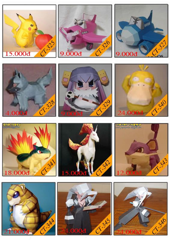 Bán mô hình giấy 3D chưa thành phẩm với 3,000 mẫu. - 32