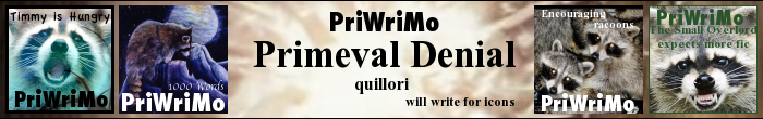Will write for icons PrWriMo banner