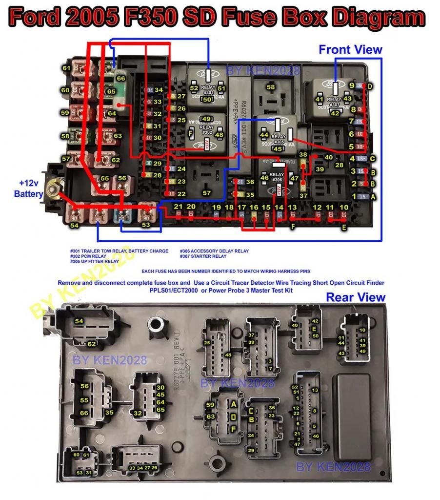 2005 Ford f350 fuse chart #1