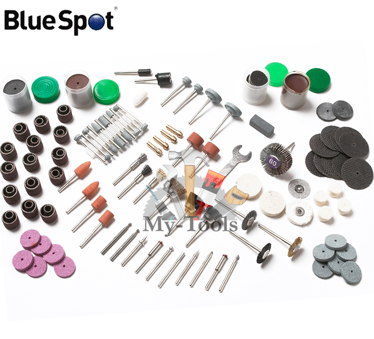216pc Blue Spot Xtra Rotary Kit Wood Crafts Polish Drill Grinding Cutting Tools