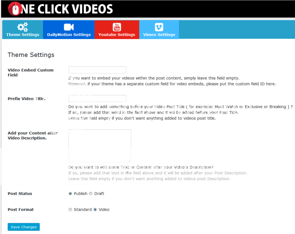 One Click Videos for WordPress - 3
