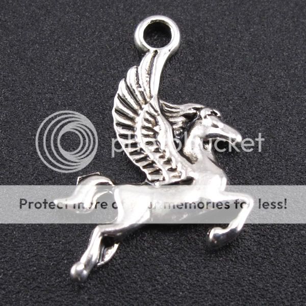 Wholesale 90pcs Tibetan Silver horse Charms Pendants Jewelry Findings 