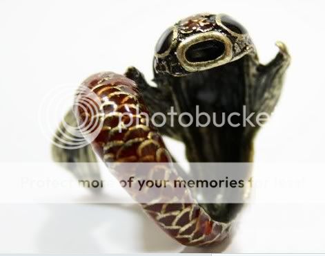 Vintage Bronze Luck Fish Ring Size #6 r291  