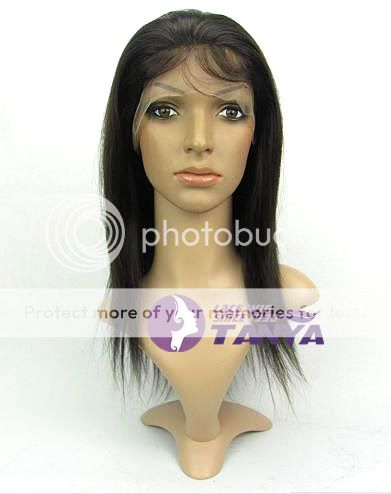   Straight _100% Indian Remy Human Hair Full Lace / Front Lace Wigs