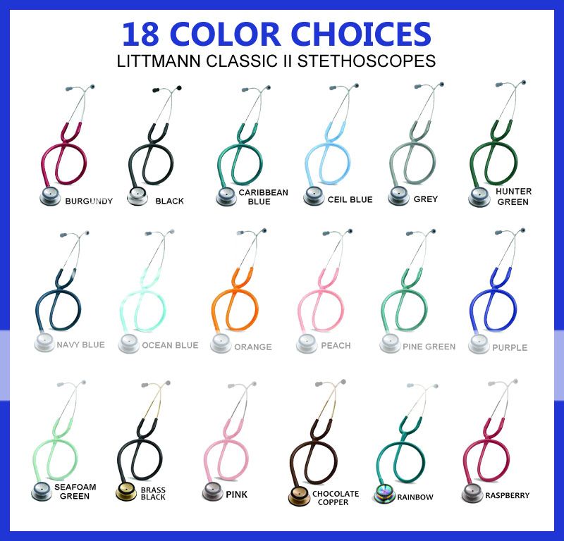 3M Littmann Classic II SE Stethoscope 16 Color Choices