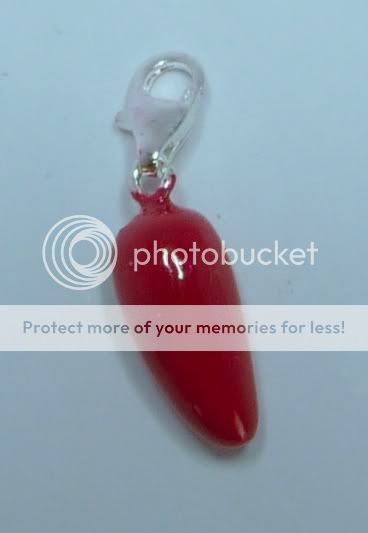 You are buying 1x . 925 A Grade Clip On Red Chilli Pepper Charm fit 