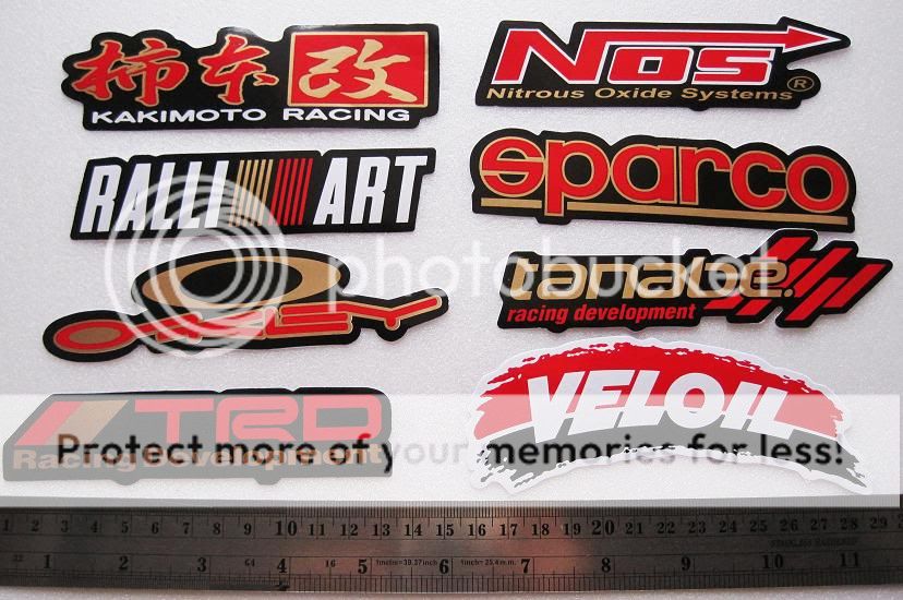 Lot of 8 Nos Nitrous Veloil Racing Motocross Decal Sticker M9  