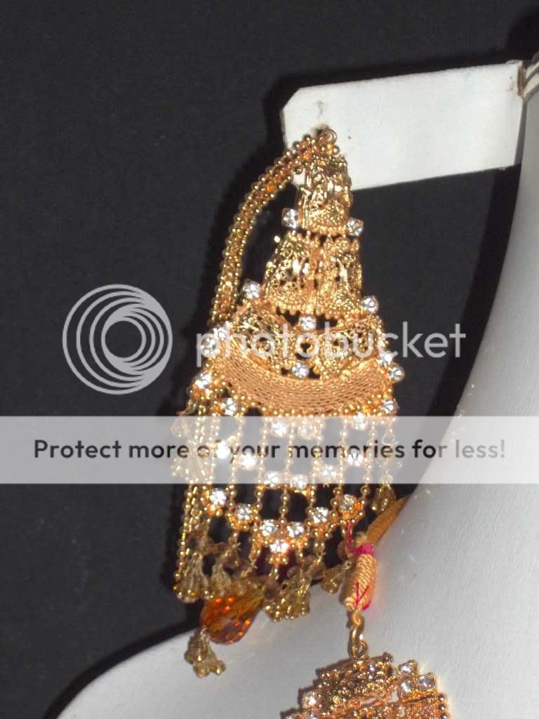 BOLLYWOOD INDIAN PAKISTANI BRIDAL NECKLACE EARRING 5P A19  
