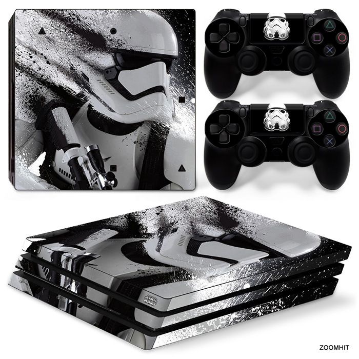 Ps4 Pro Playstation 4 Console Skin Decal Sticker Star Wars Stormtrooper Design Ebay