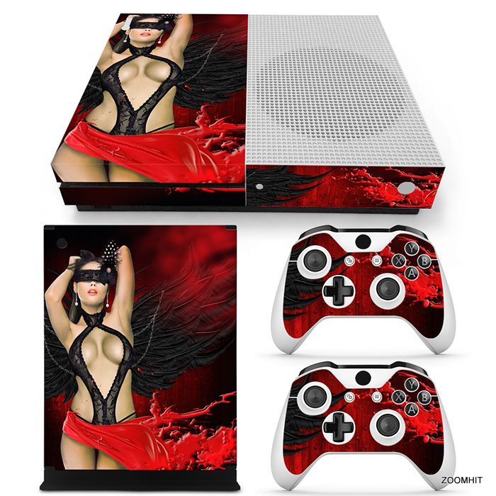 Xbox One S Console Skin Decal Sticker Sexy Girl Abstract Custom Design