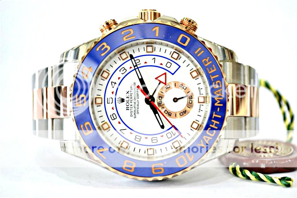 rolex yacht-master ii 116681 rose gold 2012 lnib