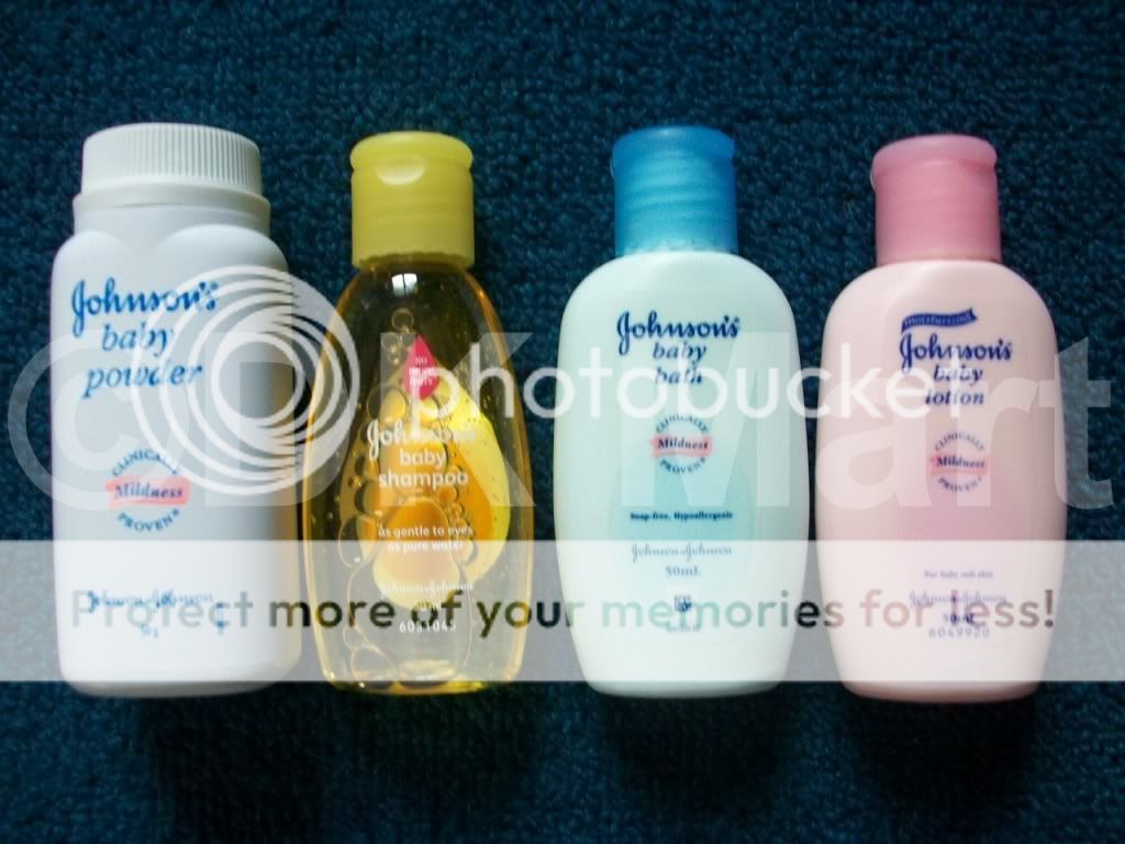 New Johnsons Baby Powder, Shampoo, Bath, Lotion Travel Kit X 1 Set 